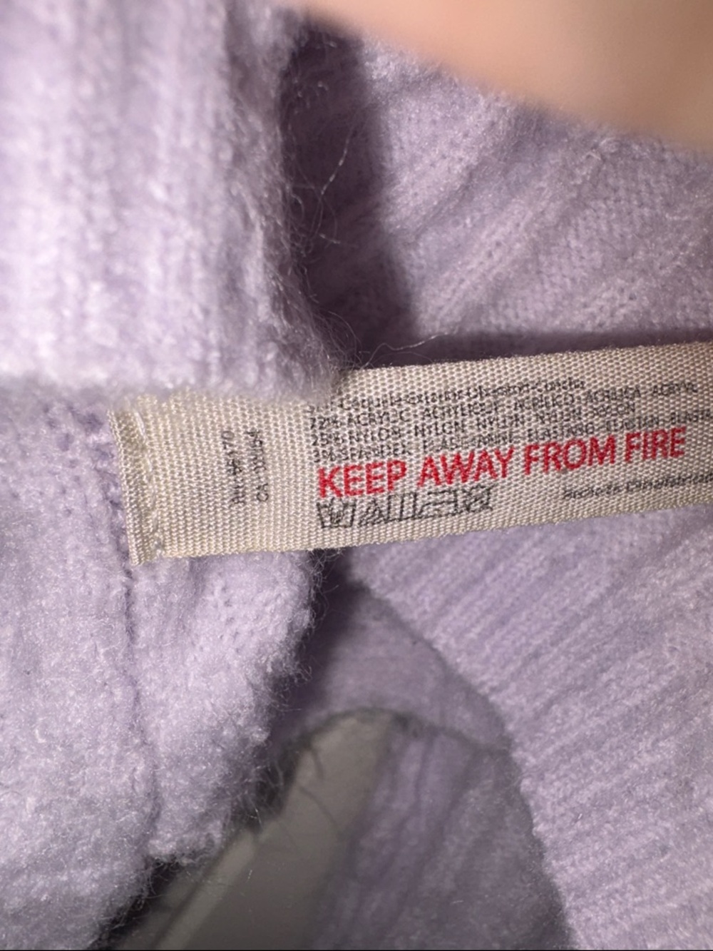 Free people Around the Clock Light Lavender Ribbed Sweater (oversized) - Picture 9 of 10